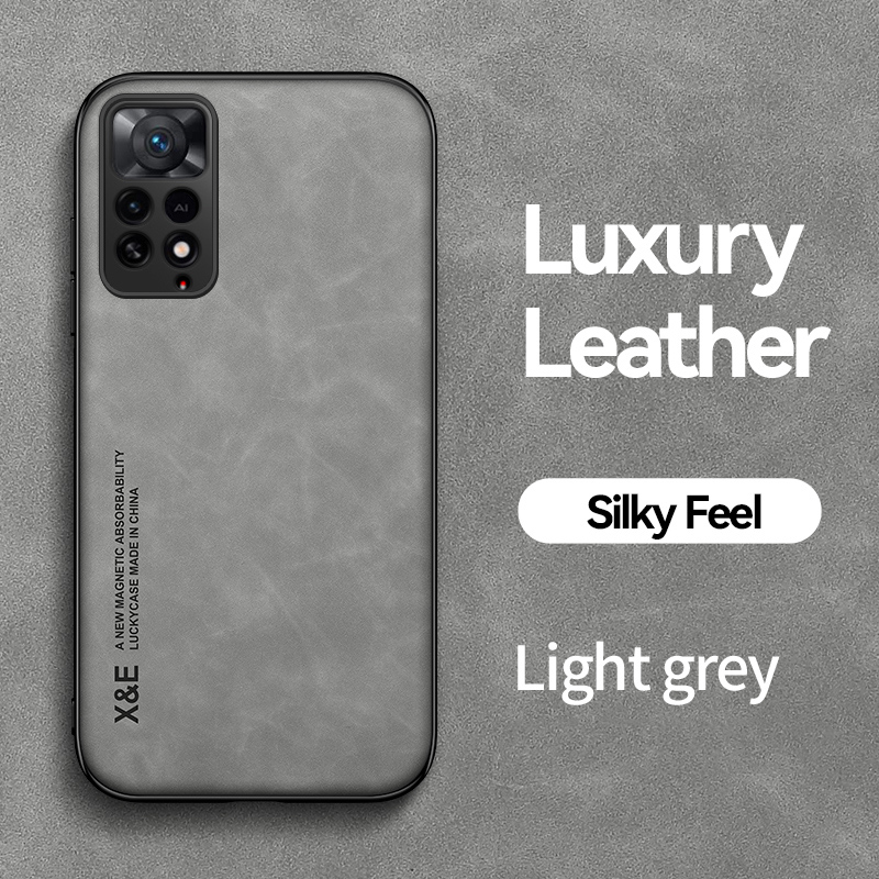 Luksus retro skinnveske til Xiaomi Redmi Note 11 Pro 11S 10S 10 11T Pro 9 9s K50 K40 K30 10C myk silikonrammetelefon_voghion.com