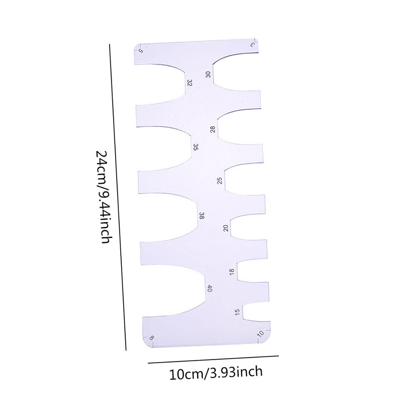 Sewing ruler acrylic positioning ruler sword tail positioning ruler template and template tool_voghion.com