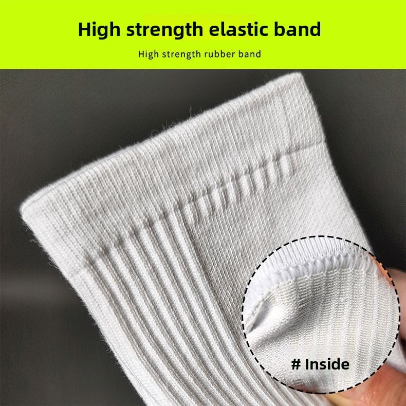 Calzini da basket da uomo, sportivi, a metà polpaccio, per corsa all'aperto, spessi, taglia grande 50_voghion.com