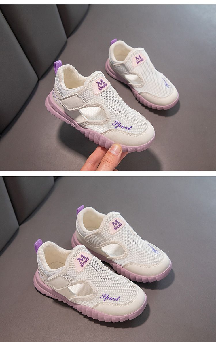 Kinderschuhe Kinder Frühling, Sommer und Herbst Atmungsaktive Single Mesh Jungen Sport Mesh Schuhe Neue Weiche Sohle Jungen und Mädchen Strandschuhe Trend_voghion.com