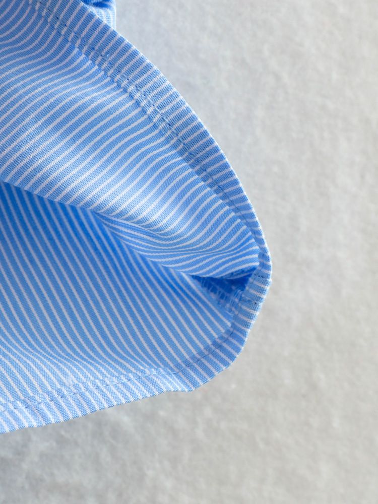 Camicia estiva in popeline con decorazione a tasca corta e larga in stile europeo e americano_voghion.com