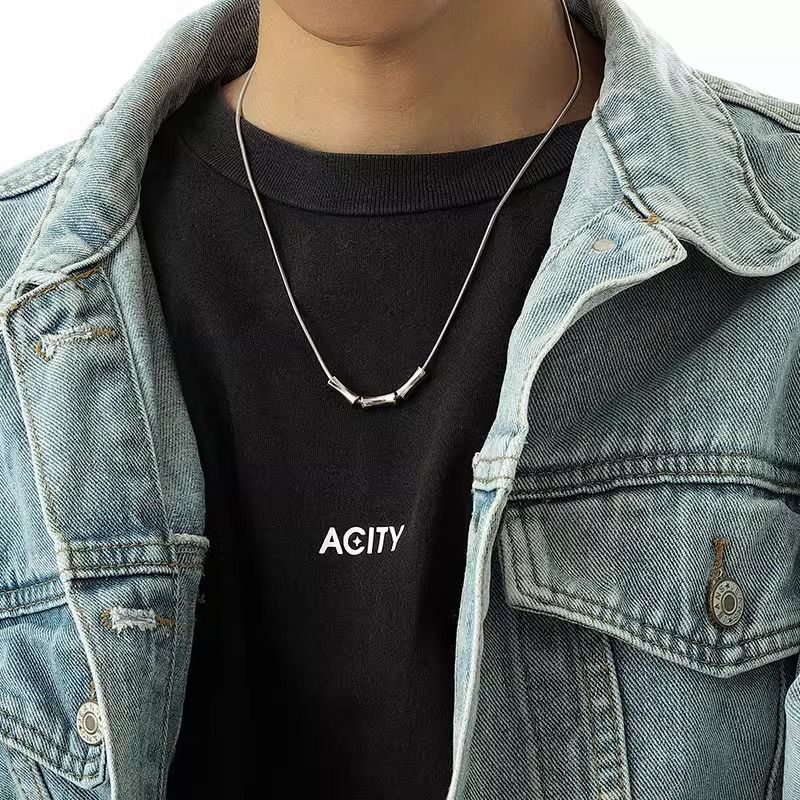Collana con ciondolo a forma di vita piccola, stile 2025, di alta qualità, per maglioni da uomo, accessori minimalisti di tendenza._voghion.com