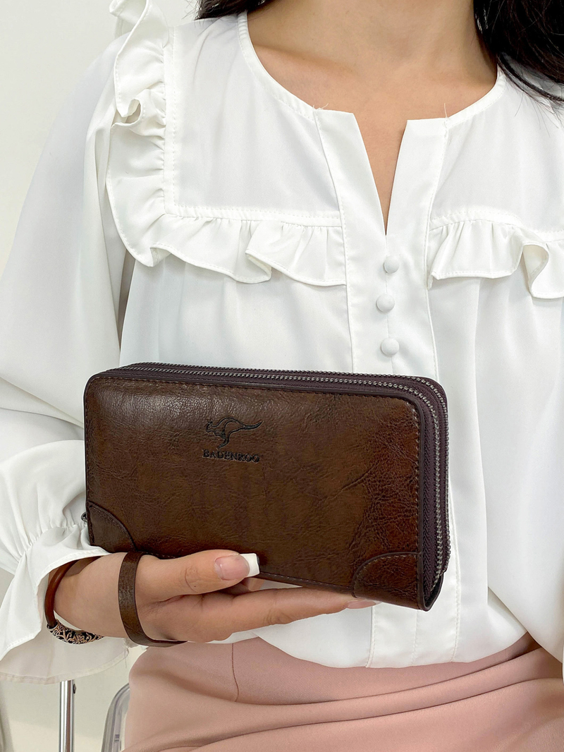2023 moda nuova moda semplice Lingge portafoglio da donna lungo studente coreano borsa per telefono di grande capacità_voghion.com