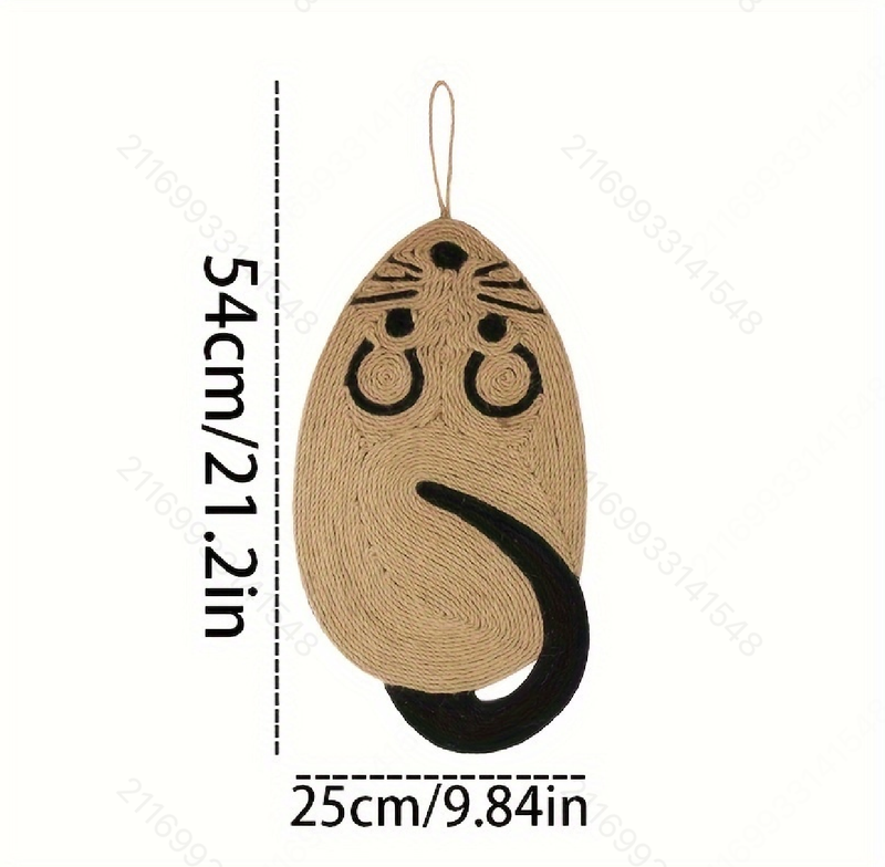 Mouse sisal cat scratch pad, environmentally friendly, sturdy and durable_voghion.com