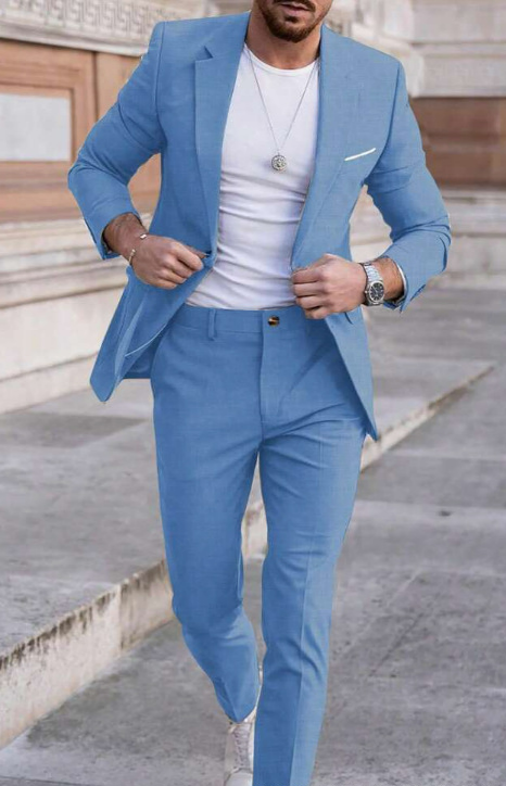 Men's Clothing Casual Loose Lapel Suits_voghion.com