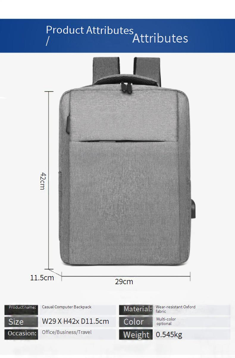 Multifunktionaler Laptop-Rucksack mit USB-Ladefunktion für Damen und Herren – Wasserdichter Reiserucksack mit großer Kapazität und Diebstahlschutz-Design für den Arbeitsweg_voghion.com