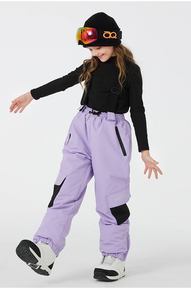 NOKO-Children's Ski Pants For Boys And Girls: Waterproof, Warm, Thickened Snowboard Bib Ski Pants_voghion.com