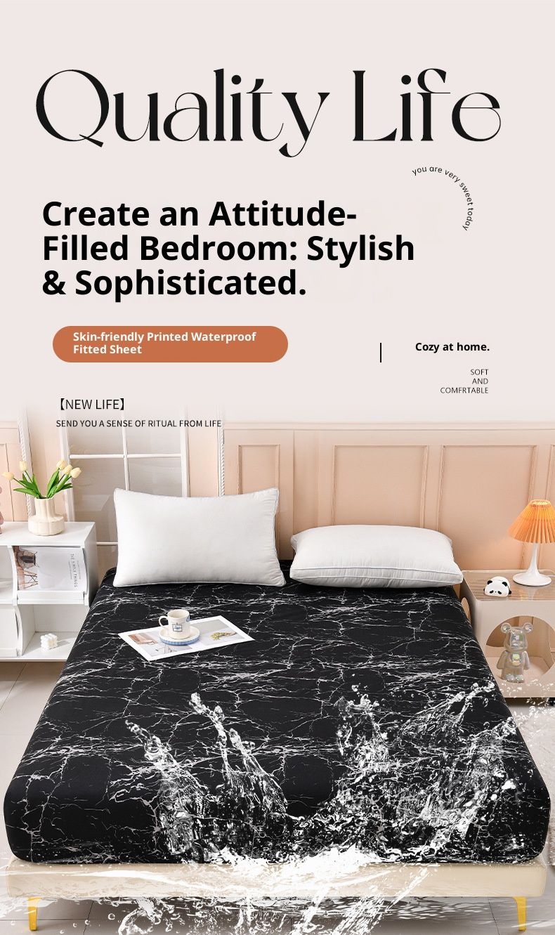 Protège-matelas imperméable – Housse de matelas matelassée de luxe, tissu doux et agréable au toucher, élastique antidérapant (Plusieurs tailles disponibles)_voghion.com