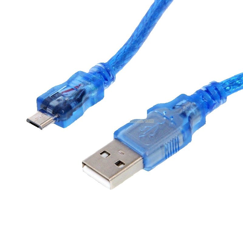 Unbeatable Quality 30cm Blue Micro Data 5p Mobile USB Charging Cable_voghion.com
