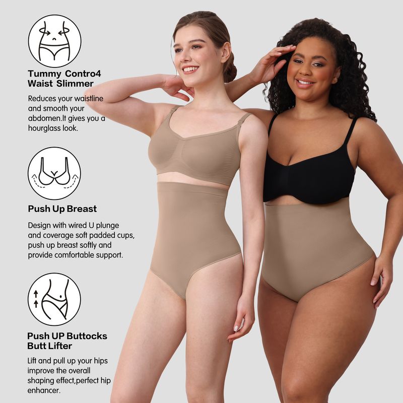 Mutandine modellanti a vita alta per donna – Controllo della pancia senza cuciture, recupero post-partum, sollevamento dei glutei e biancheria intima snellente – Traspiranti e comode_voghion.com