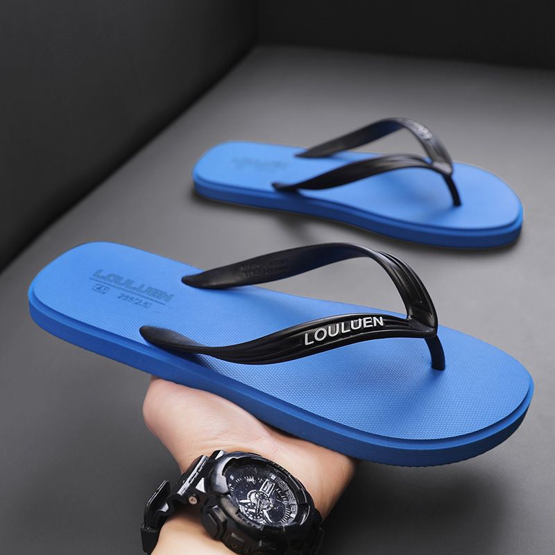 Neue Strand-Flip-Flops in koreanischer Version, trendige Clip-On-Füße, modische Hausschuhe für Herren zum Tragen im Freien, personalisiertes PVC_voghion.com