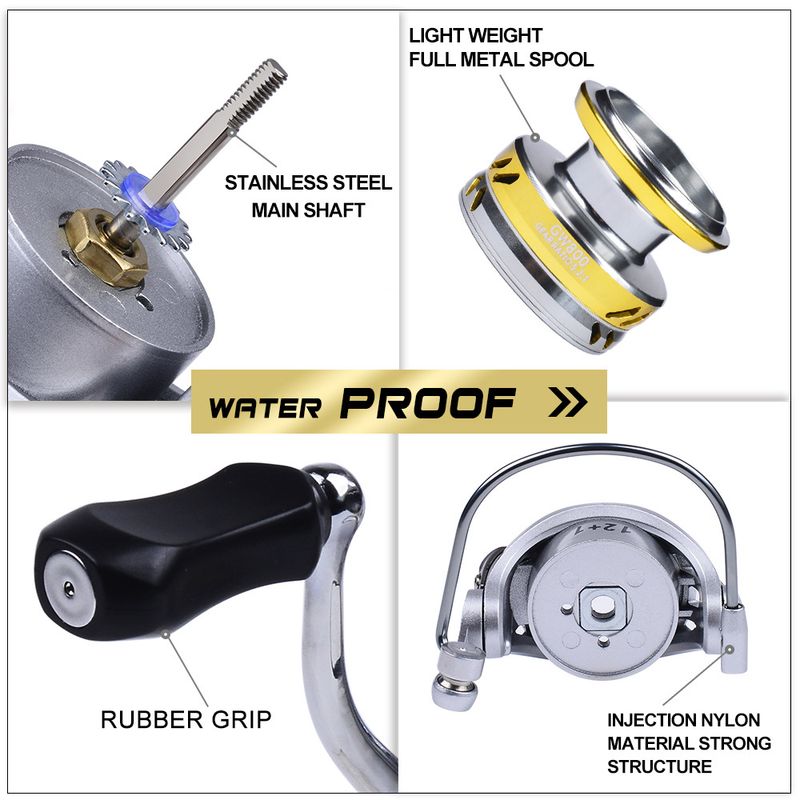 Long Casting Lure Spinning Ultra Lightweight Small Wheel 5.2:1 Gear Ratio Sea Rock Fishing Reel_voghion.com