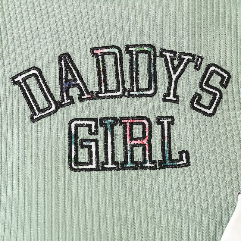 Adorabile completo da neonato composto da 3 pezzi con ricamo di lettere e stampa a fiocco, in morbida maglia di cotone, comodo ed elegante per neonati (0-12 mesi)_voghion.com