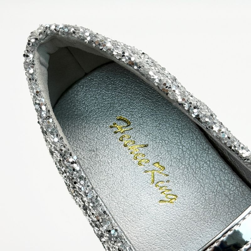 Mädchen-Flachschuhe, runde Zehenpartie, flacher Mund, flache Mädchenschuhe, süße neue Pailletten-Strass-Silber-Mary-Jane-Schuhe für Mädchen_voghion.com