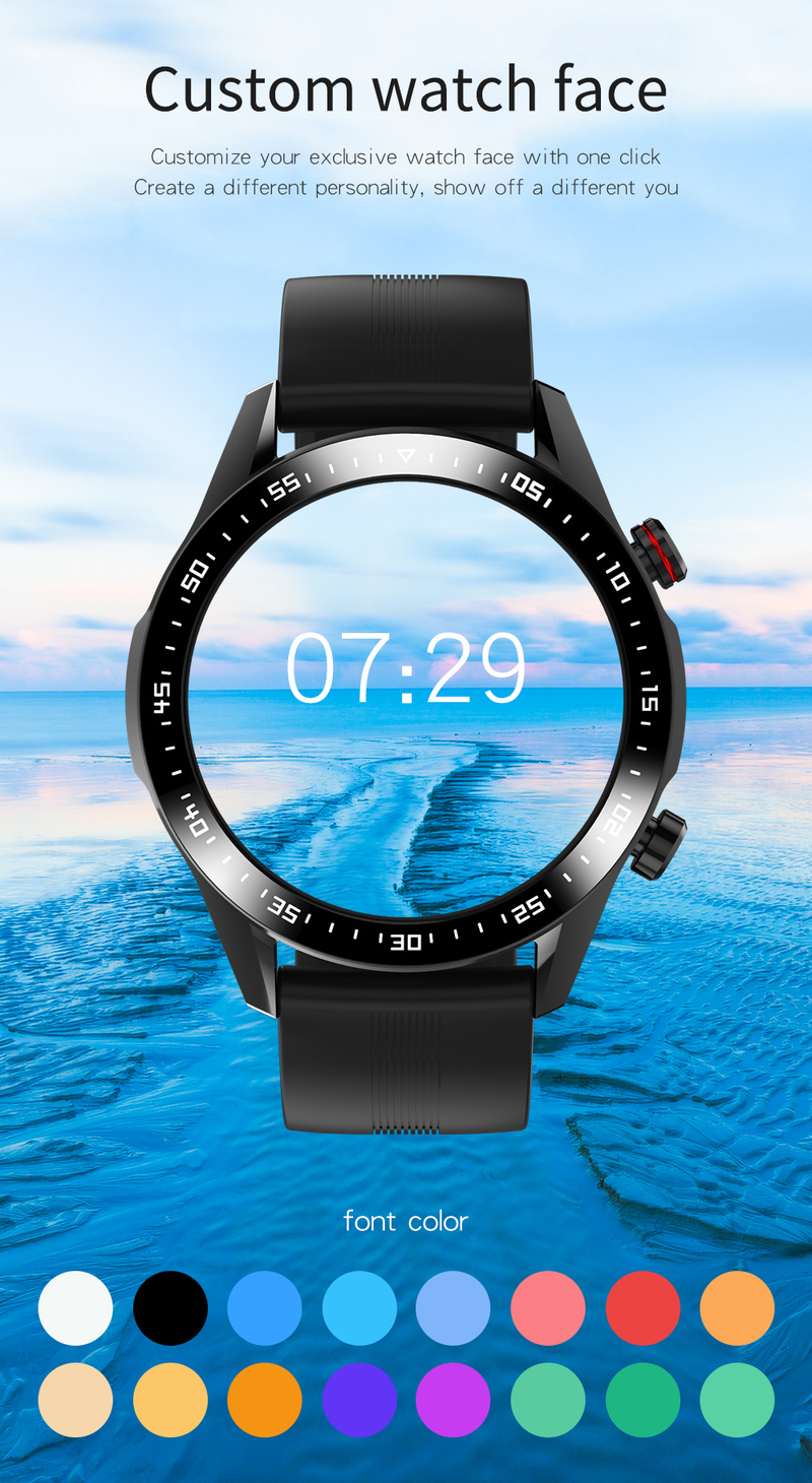 E12 smartwatch oproep ACC luidspreker hartslag bloeddruk bloed zuurstof dual Bluetooth afspelen muziek_voghion.com