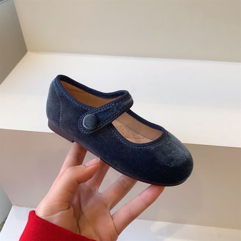 Kinder Schuhe kinder und Mädchen Leder schuhe Herbst samt Baby Prinzessin Schuhe kinder oma schuhe Kleine mädchen einzelnen schuhe_voghion.com