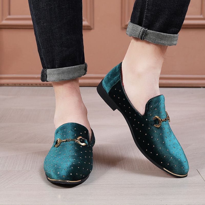 Unschlagbare Qualität Unschlagbare Qualität Neue bestickte Herrenschuhe, einteilige Herren-Loafer, nicht riechende Fußbedeckungen für den Sommer, Freizeitschuhe mit runder Spitze_voghion.com