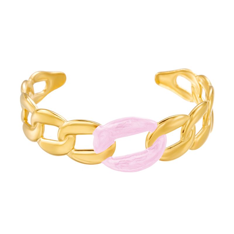 Neues Edelstahlarmband im kubanischen Kettendesign – Trendiges, vielseitiges und farbechtes Accessoire für Damen_voghion.com