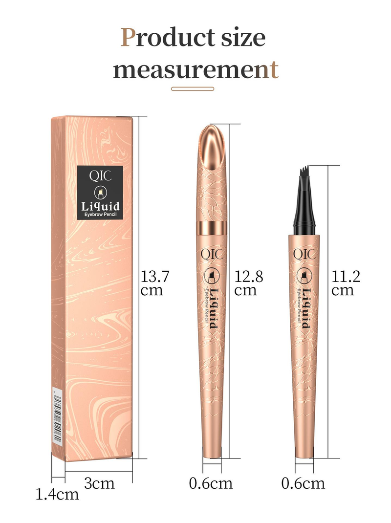 Four fork liquid eyebrow pencil lasting natural three-dimensional, no fading, waterproof, anti-sweat, no smudding four claw eyebrow pencil_voghion.com