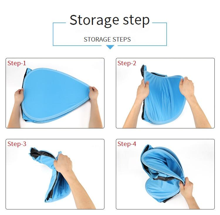 Tenda da campeggio oscurante - Riparo antivento e insonorizzato rivestito in argento per dormire all'aperto con protezione solare_voghion.com
