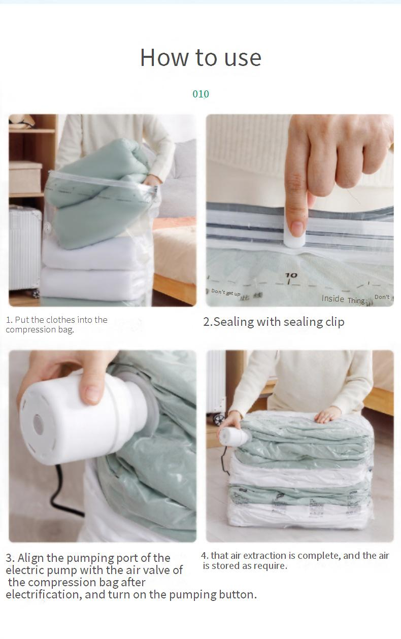 Compression Bag Vacuum Electric Vacuum Pump Universal Pump Small Household Clothes Quilt Portable Storage Bag Electric Pump_voghion.com