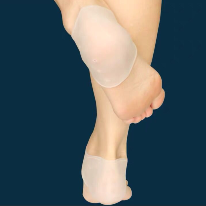 Copri tallone anti-crepa in silicone, protezione per talloni crepati, cuscinetto per piedi, per uomini e donne, calzini per talloni autunnali e invernali, elastici sottili_voghion.com