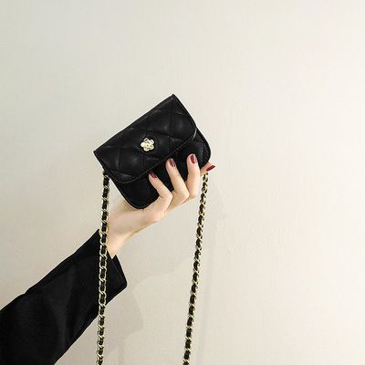 Niche Design Women's Summer New Fashionable Crossbody Bag With Diamond Pattern Chain, Versatile Mini Bag_voghion.com