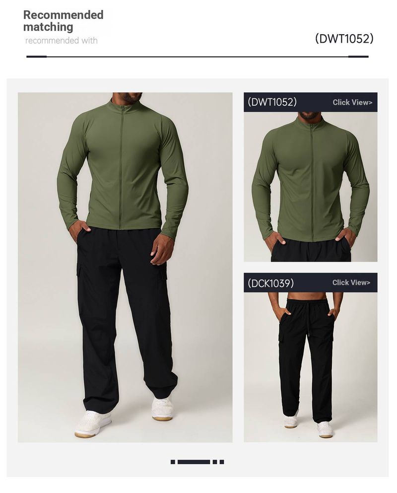 SwayneMen's Stand-up Collar Sports Fitness Jacket, Solid Color Outdoor Casual Home Commuting Warm Sweatshirt 1052_voghion.com