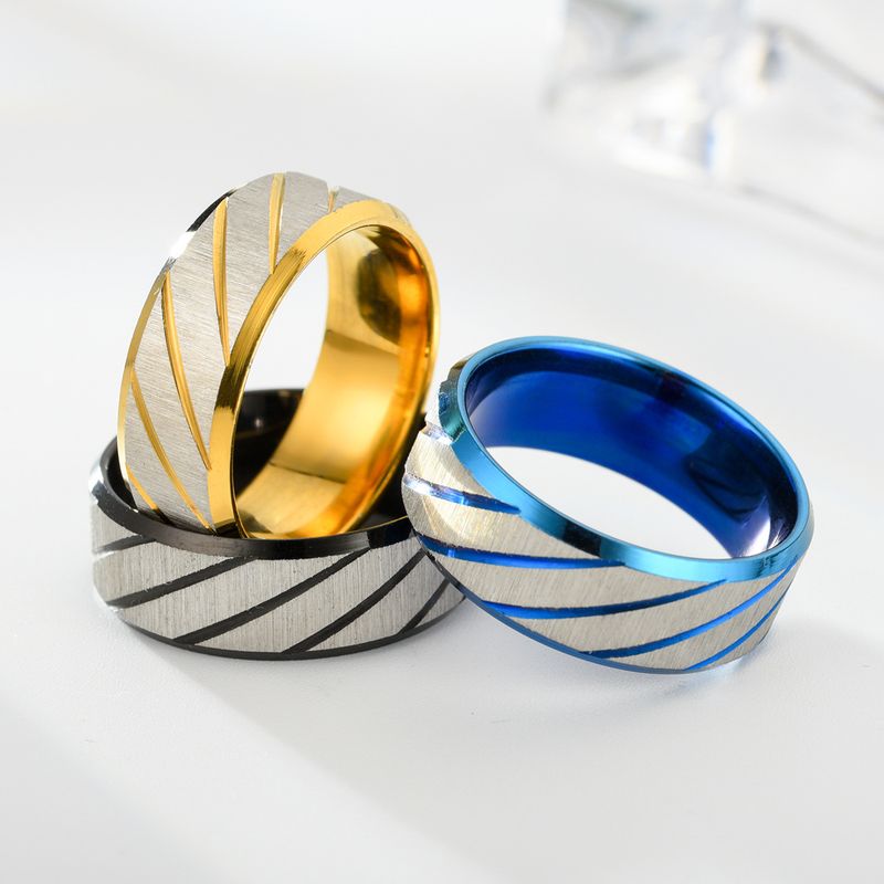 Yiwu Men's Titanium Engraved Fashion Stainless Steel Ring Good Quality Direct_voghion.com