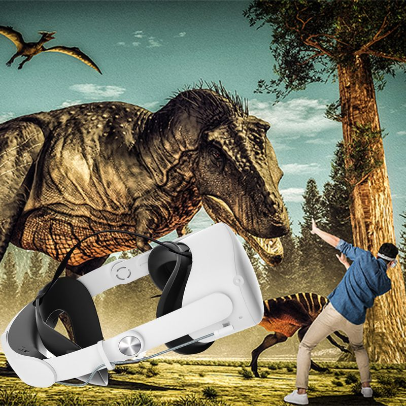 VR Stable Transmission Quick Response Headset Accessories Watch Video Breathable Virtual Reality Head Strap for Oculus_voghion.com