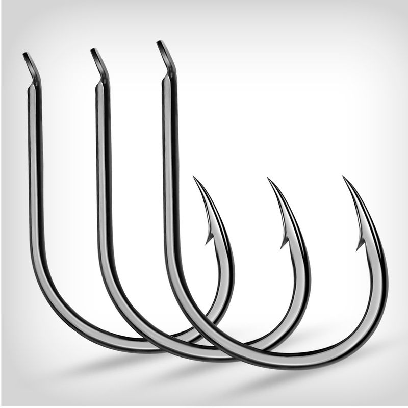 Iseni Soft Worm Single With Barbed Crucian Carp Iron Plate Hook Bulk Hooks Fishing Gear 100pcs/box_voghion.com