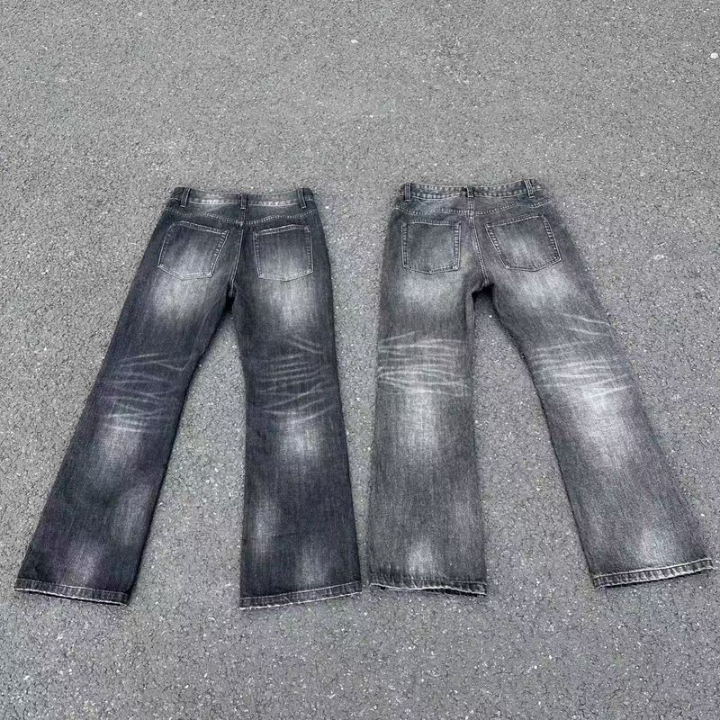 Erkek Giyim Altın Kaplama Gümüş Vintage 646 Siyah İnek King Kot Pantolon Cleanfit Pantolon Stili_voghion.com