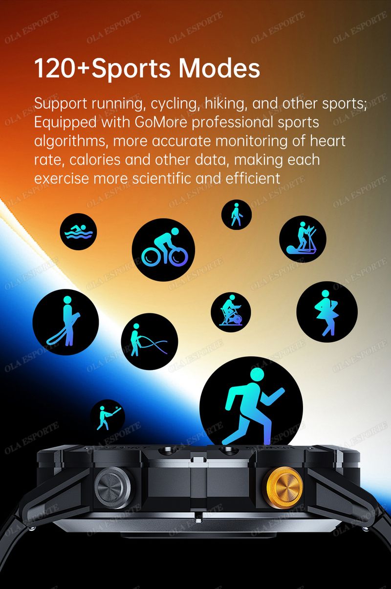 Outdoor Sports Waterproof Smart Watch Men 410mAh AMOLED GPS Tracker Heart Rate Bluetooth Call Women Smartwatch For Android IOS_voghion.com