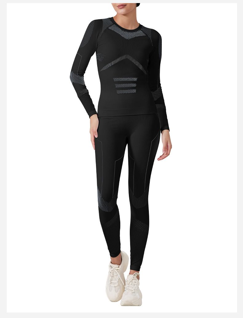 Women's Seamless Thermal Base Layer Set - Winter Skiing, Running & Outdoor Sports - Breathable & Warm Activewear (Multiple Colors & Sizes)_voghion.com