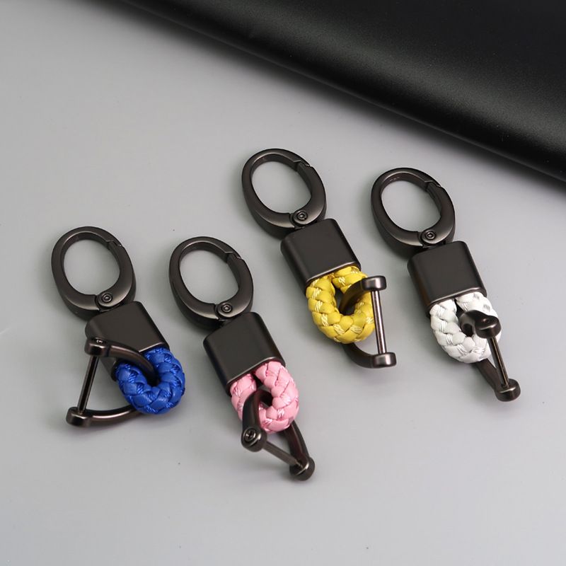 Auto sleutelhanger handgeweven leren touw sleutelhanger_voghion.com