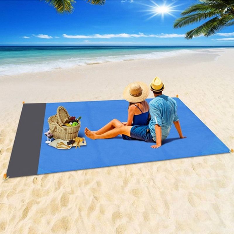 Cobertor de praia de bolso à prova d'água, colchão dobrável para acampamento, tapete leve portátil, tapete para piquenique ao ar livre, tapete de praia de areia_voghion.com