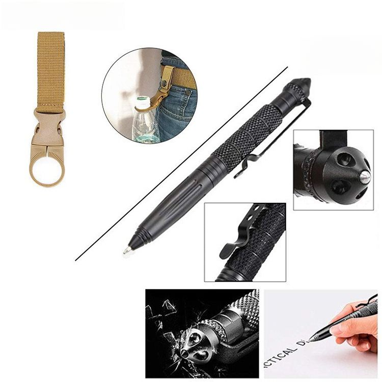 Outdoor Multi-Functional Gear Set Disaster Prevention First Aid Whistle Fire Starter Survival Kit_voghion.com