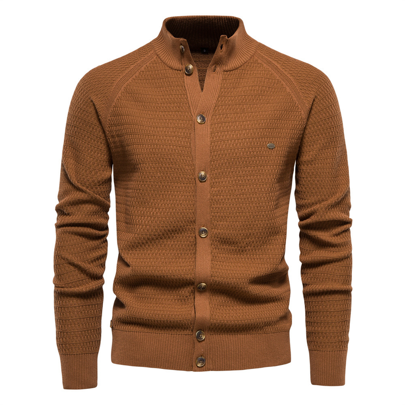 Herrenbekleidung Herren Strickjacke Hochwertiger Business-Pullover Strick für Männer_voghion.com