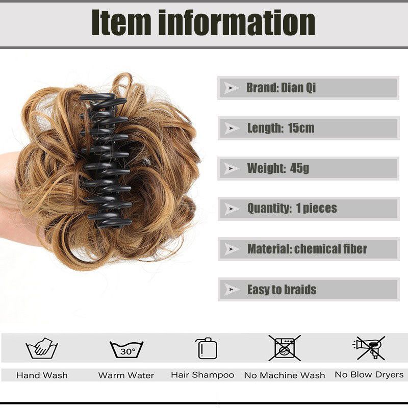 Extension per capelli e parrucche Parrucca anello copricapo clip chignon bocciolo di fiore testa palla 15cm45g chignon anello capelli spettinati_voghion.com