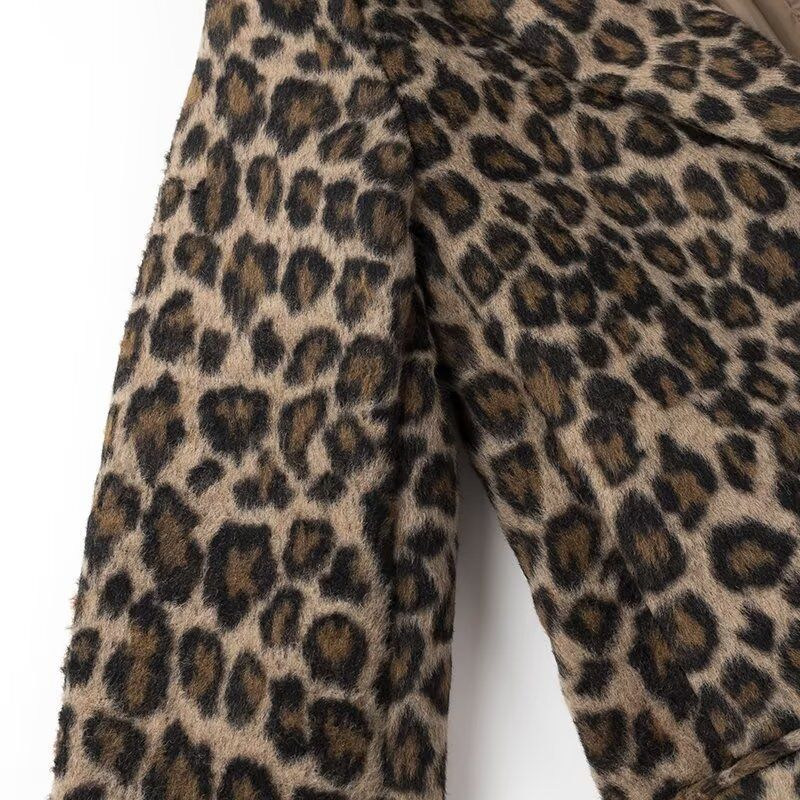 Women's clothing 2024 autumn/winter new single breasted long sleeved animal patterned suit jacket_voghion.com