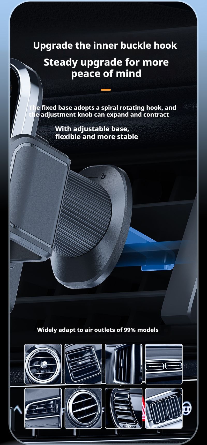 Suitable For IOS Android Transparent Magnetic Wireless Car Charging Stand 15W Fast Charging Compatible Internally Visible 66W Wireless Stand_voghion.com