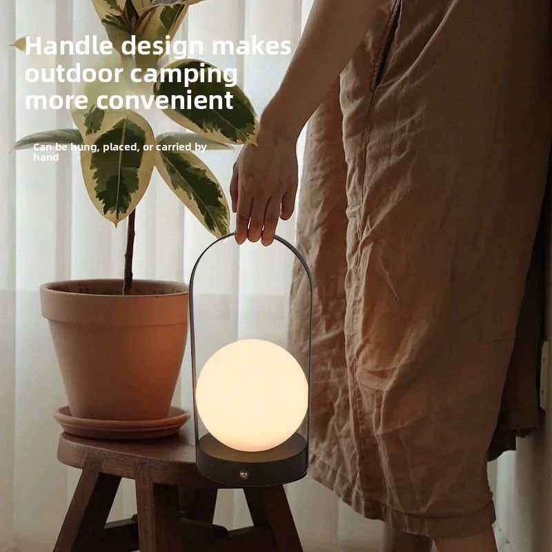 Nuova lampada da tavolo ricaricabile touch da comodino per camera da letto, da campeggio, da esterno, portatile, regalo di nozze, luce eterna_voghion.com