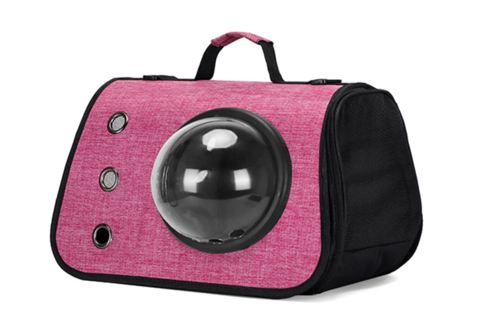 Cat bag new folding portable space capsule pet bag Oxford cloth go out portable breathable and comfortable Cat backpack_voghion.com