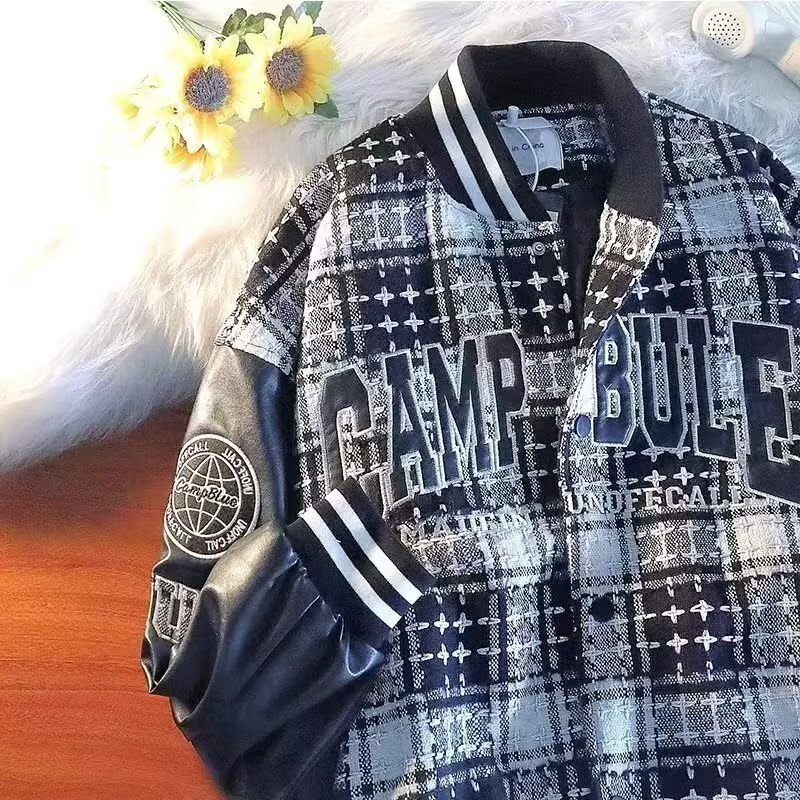 Men's Clothing embroidered baseball uniforms for men and women autumn trendy casual loose college style couple jackets coat tops_voghion.com