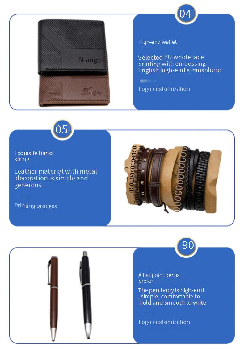 Herrenuhren Herren Business Uhr Gürtel Geldbörse Herrentag Souvenir Praktisches kleines Geschenk Valentinstag Geschenkset_voghion.com