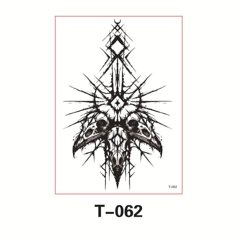 Accessoires de tatouage, nouveaux autocollants de tatouage noirs et blancs, imperméables et durables, autocollants de tatouage de personnalité féminine avancés pour bras sexy_voghion.com