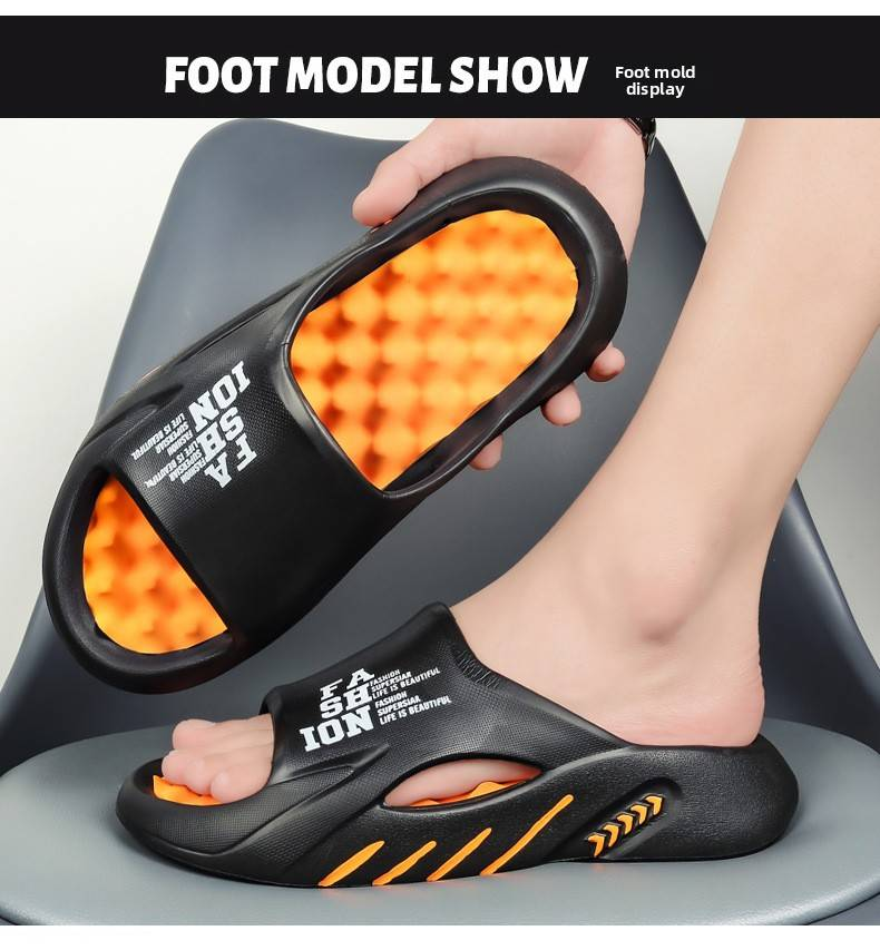 Sandalias Cloud Cushion para hombre - Sandalias de masaje de verano de dos colores, suela suave y soporte para el arco, antideslizantes, informales, para el hogar y el exterior._voghion.com