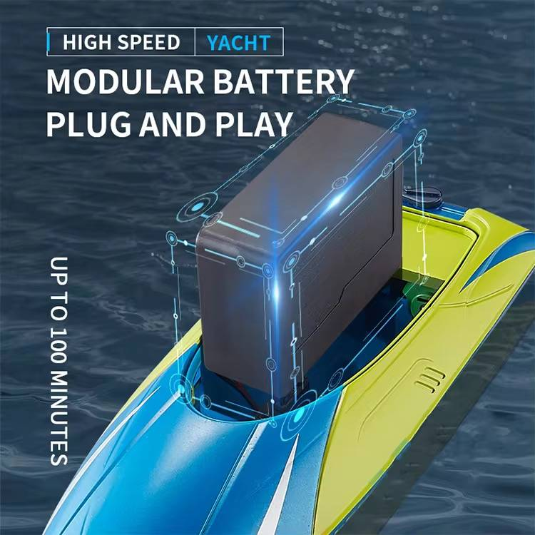 2.4G RC S4 High-Speed Rechargeable Speedboat - Waterproof Kids' Boat Toy_voghion.com