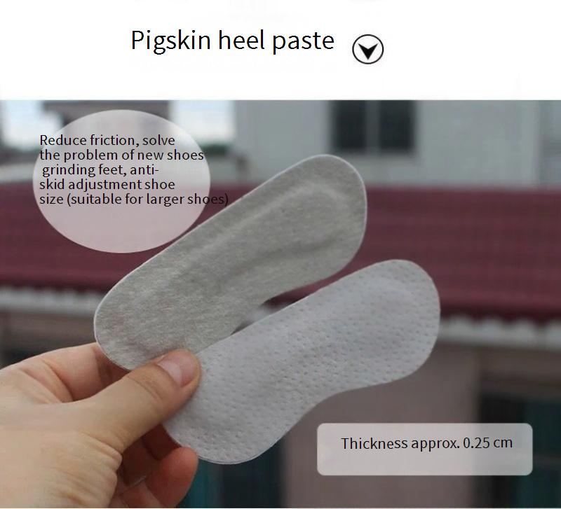 Cuscinetti per talloni in vera pelle di maiale per prevenire l'usura del piede, prevenire le bolle sul tallone, regolare la misura della scarpa. Cuscinetti posteriori per il piede._voghion.com