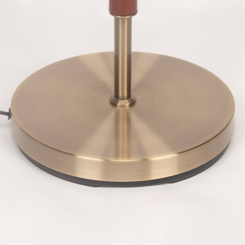 Lampada da terra HonoDing, lampada alta con paralume a tamburo e finitura in legno di noce, ottimo arredo per il soggiorno, lampada da terra di metà secolo per soggiorni e uffici._voghion.com